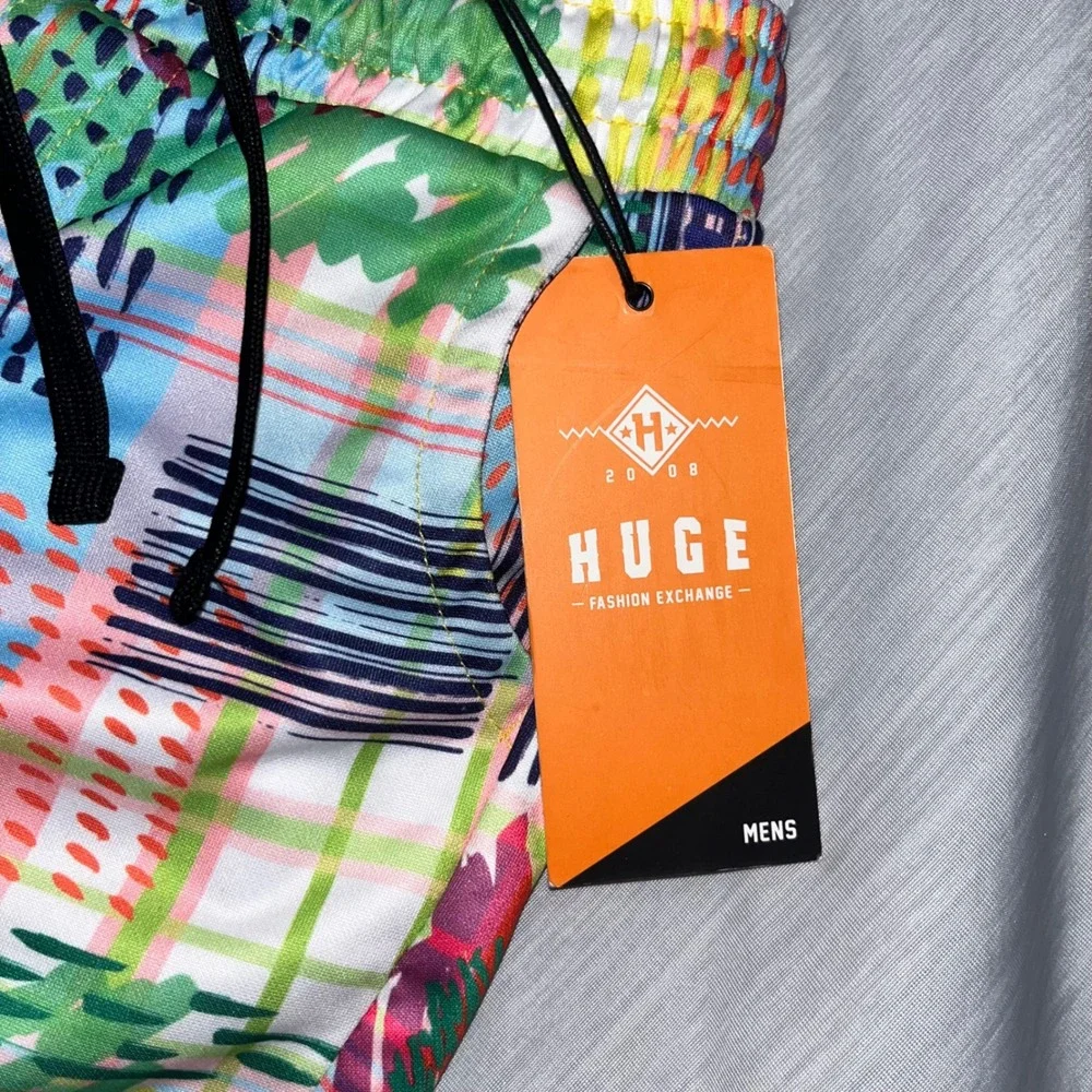 HUGE Fashion Exchange‎ Colorful Print Swim Truks and Shirt Boys sz 4